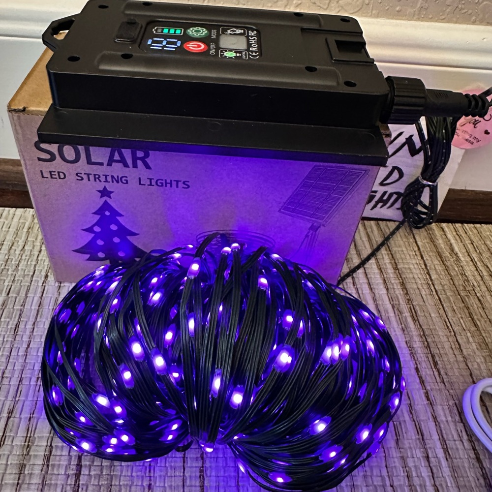 Solar string Lights 164ft with Remote